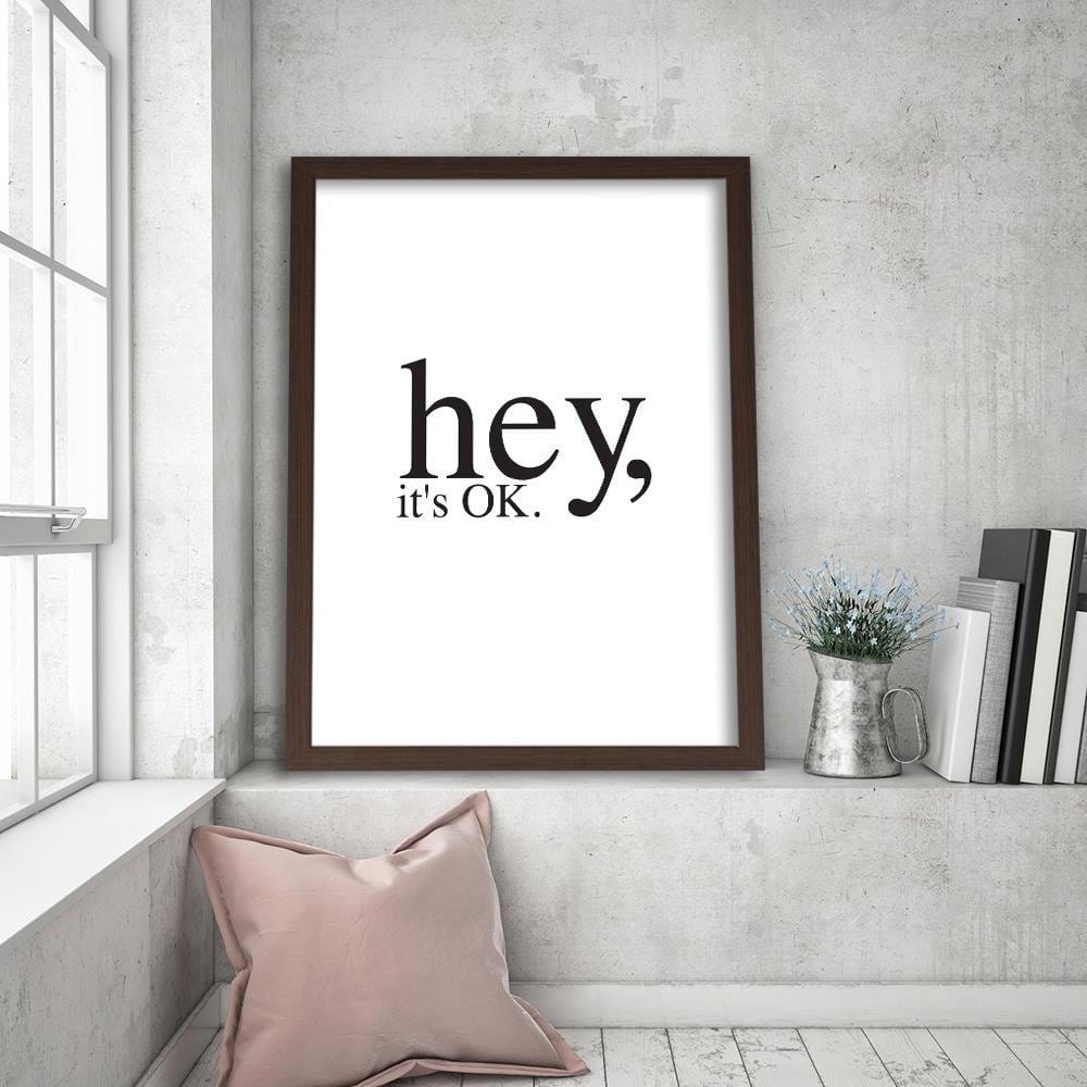 Glezna brūnā rāmī - String Is Ok Home Trends DECO