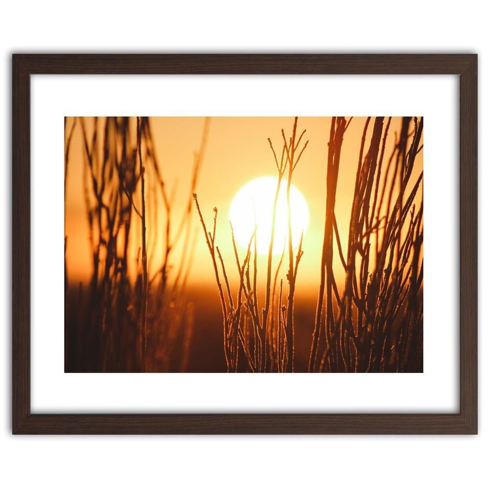 Glezna brūnā rāmī - Sunset 3 Home Trends DECO