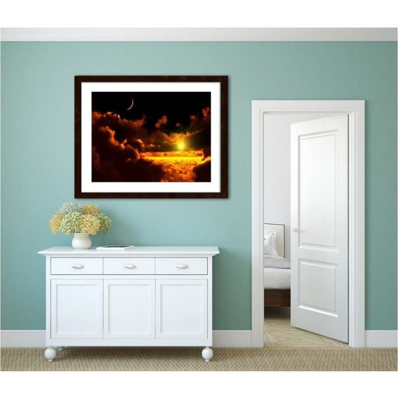 Glezna brūnā rāmī - Sunset in the clouds Home Trends DECO