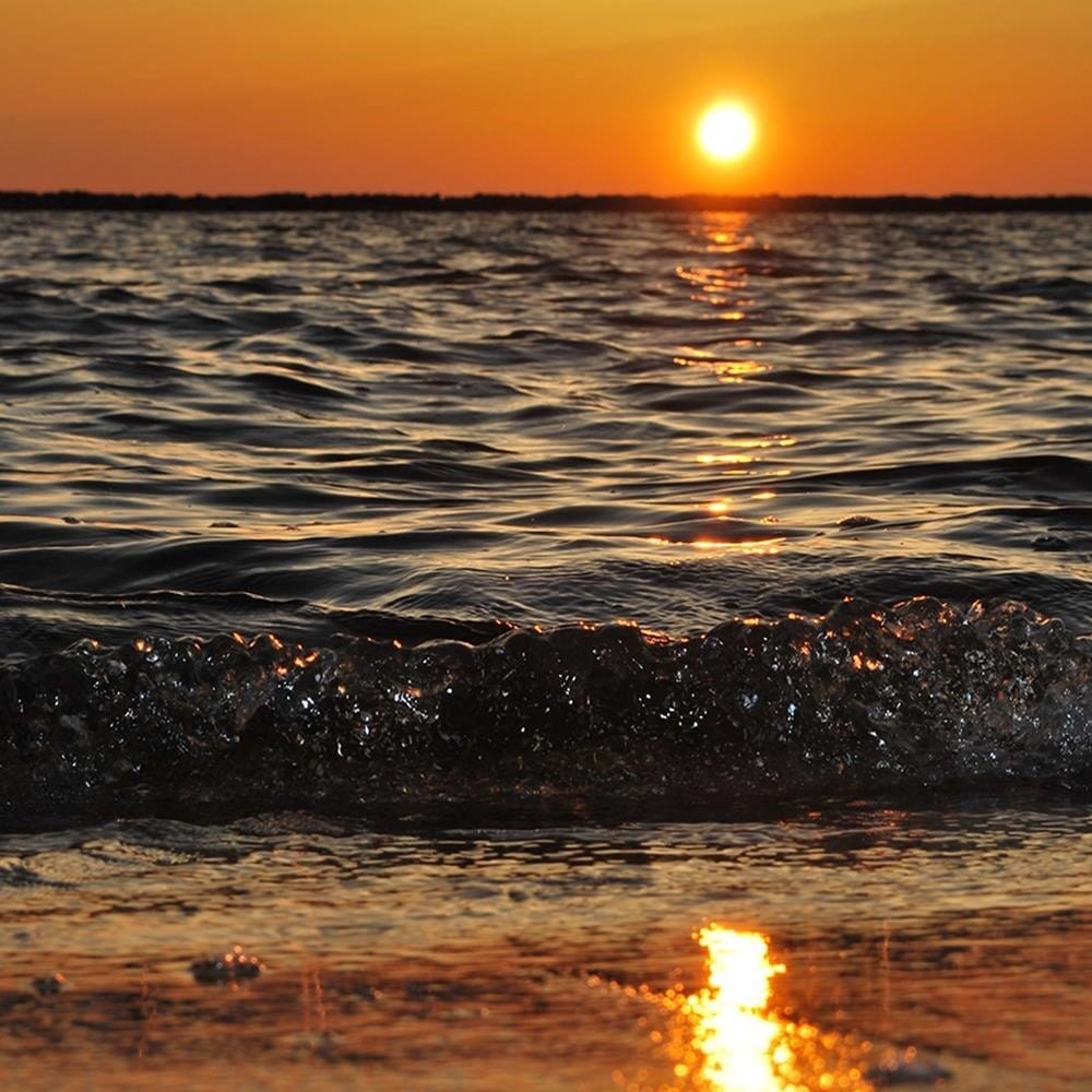Glezna brūnā rāmī - Sunset Over The Sea 2 Home Trends DECO