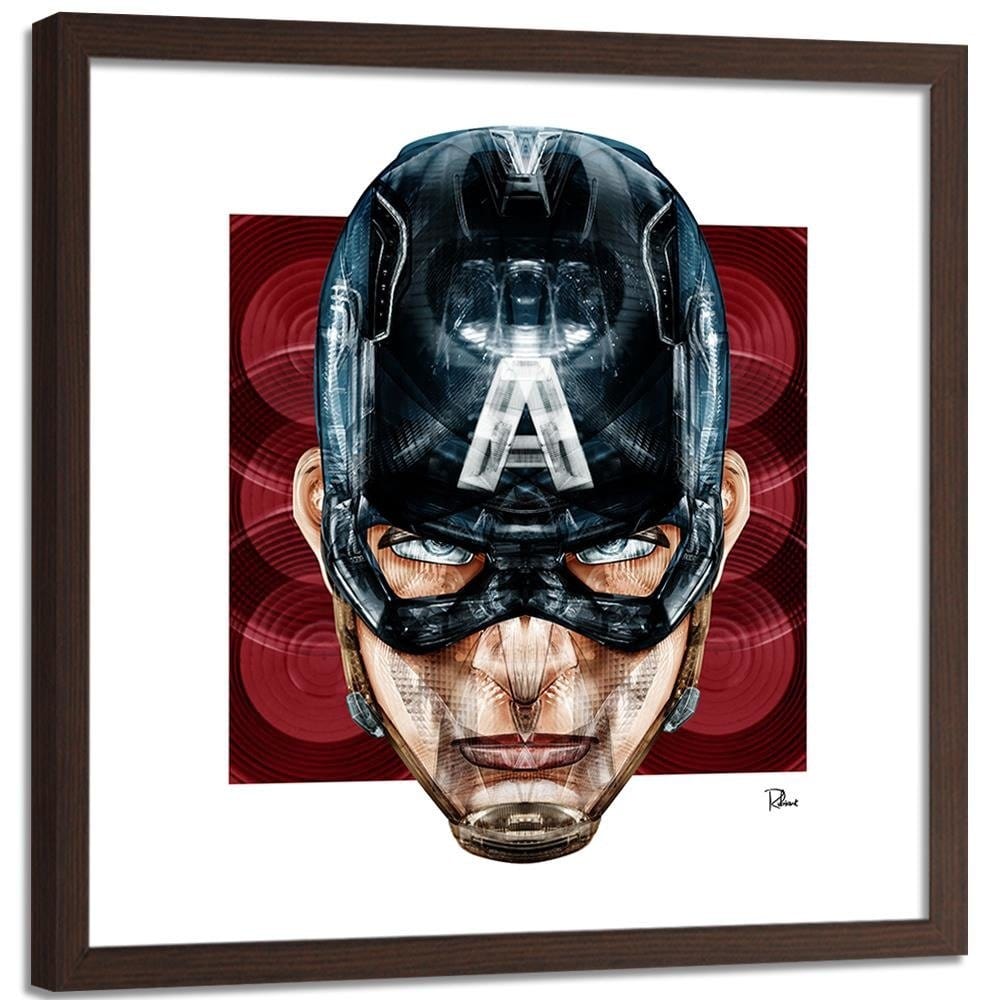 Glezna brūnā rāmī - Superhero America Home Trends DECO
