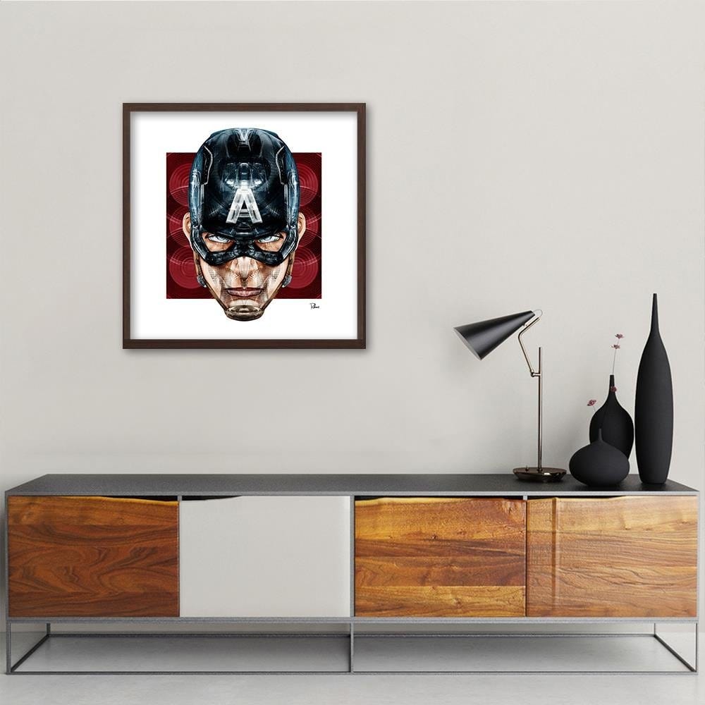Glezna brūnā rāmī - Superhero America Home Trends DECO