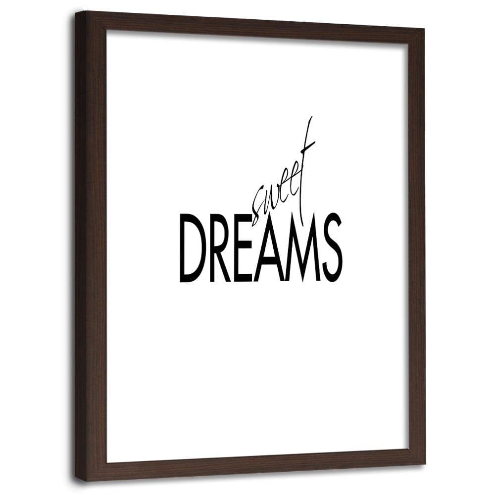 Glezna brūnā rāmī - Sweet Dreams Home Trends DECO