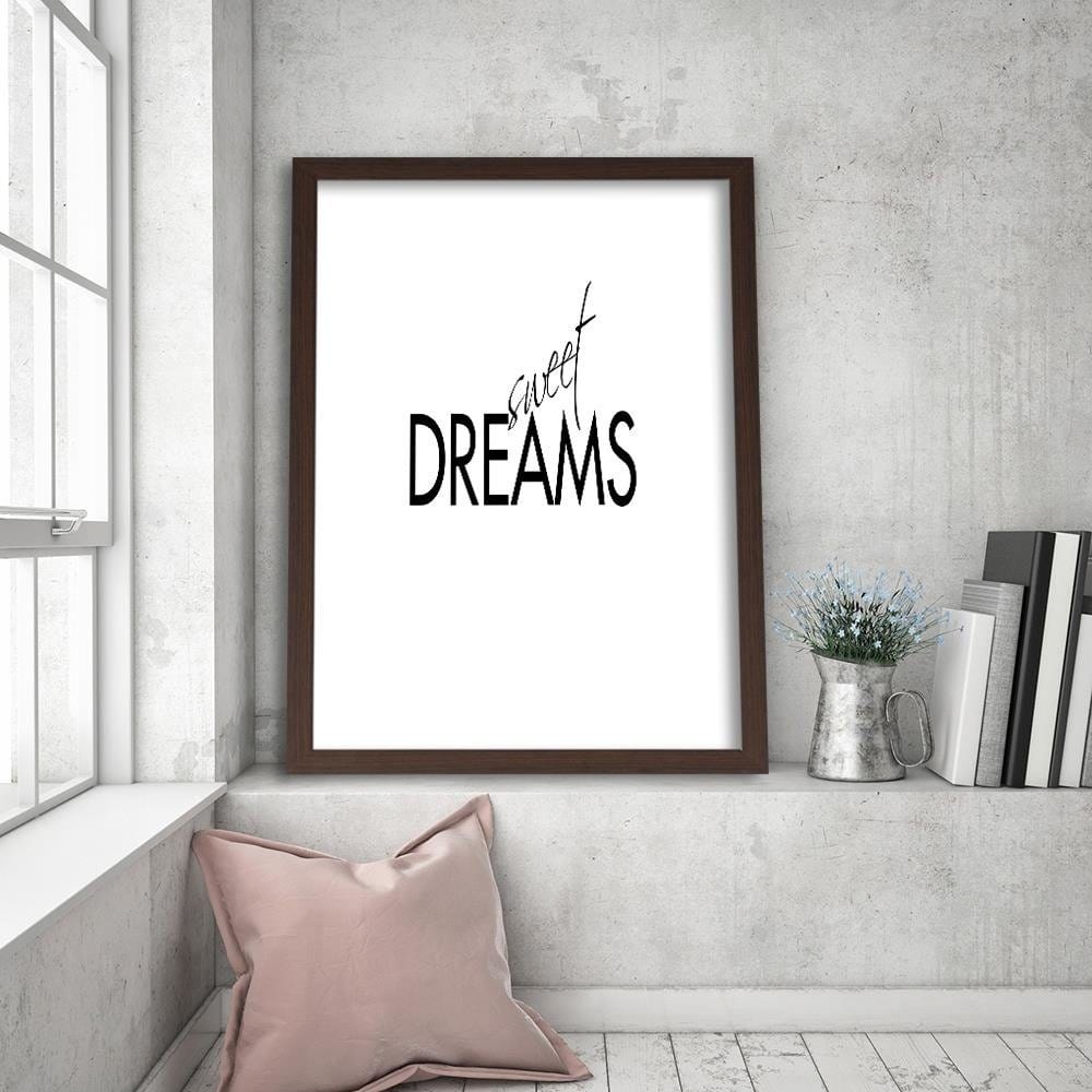 Glezna brūnā rāmī - Sweet Dreams Home Trends DECO
