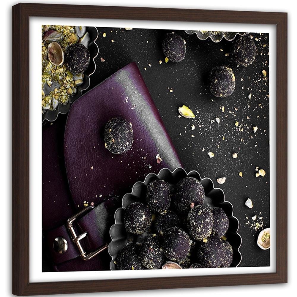 Glezna brūnā rāmī - Tasty Pralines Home Trends DECO