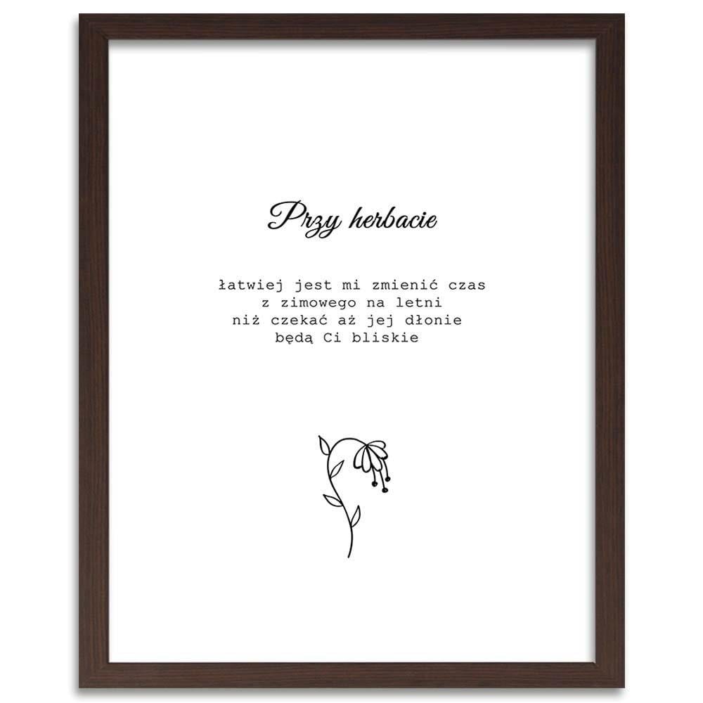 Glezna brūnā rāmī - Tea Home Trends DECO