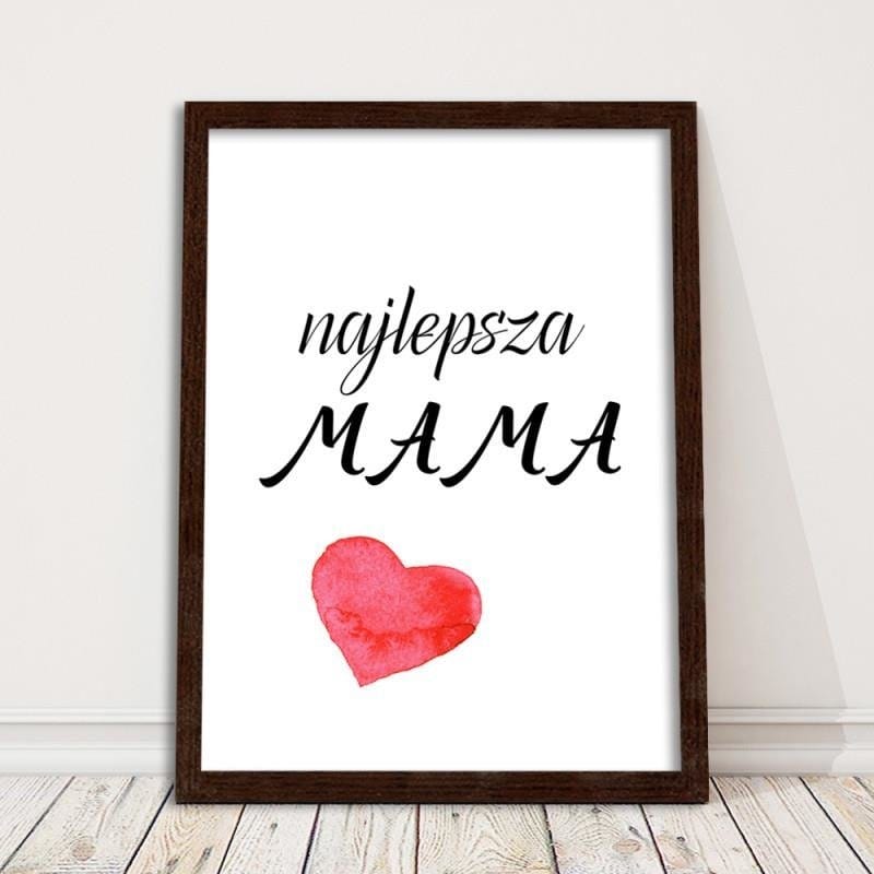 Glezna brūnā rāmī - The best mom  Home Trends DECO