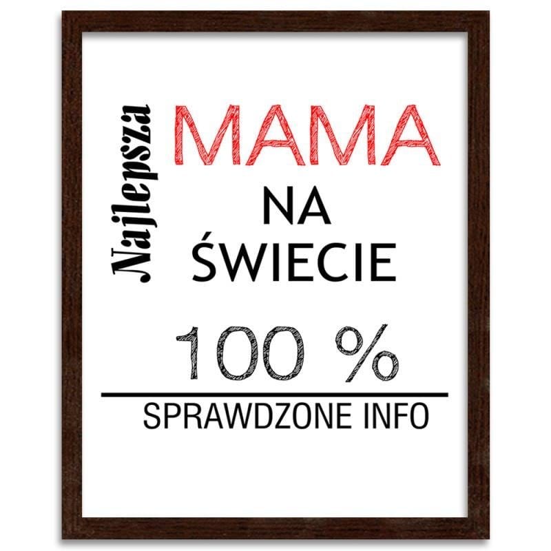 Glezna brūnā rāmī - The best mom in the world Home Trends DECO