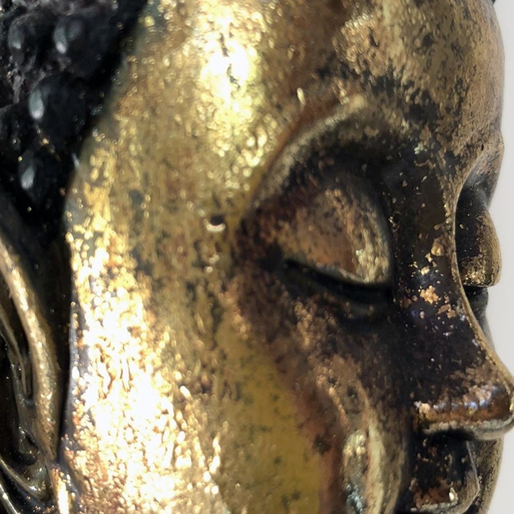 Glezna brūnā rāmī - The Face Of The Golden Buddha Home Trends DECO