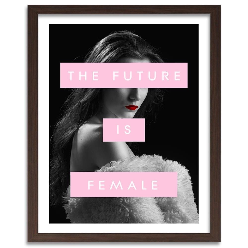 Glezna brūnā rāmī - The Future Is Female Home Trends DECO