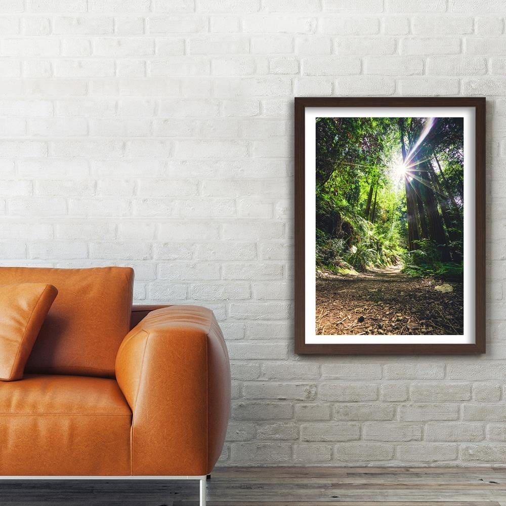 Glezna brūnā rāmī - The Path In The Jungle Home Trends DECO