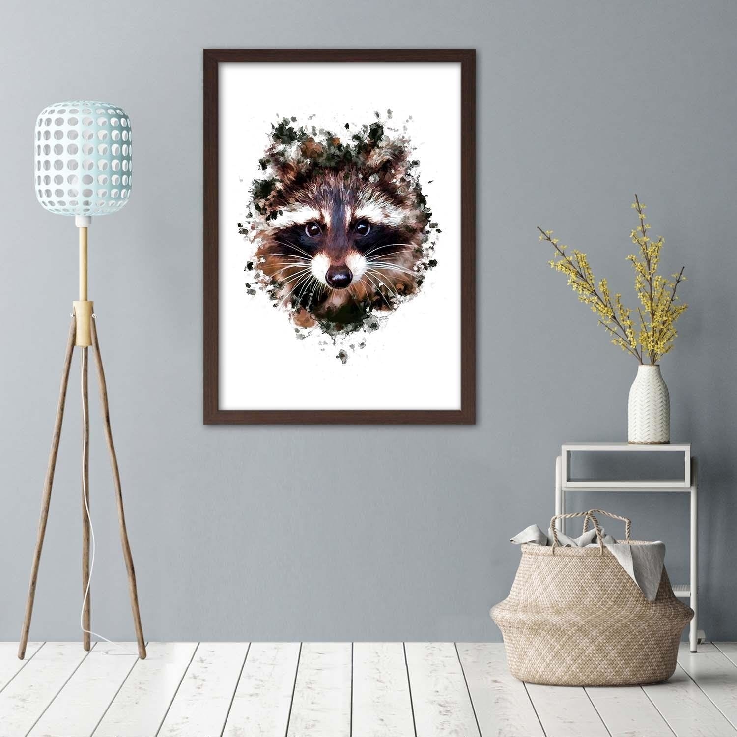 Glezna brūnā rāmī - The Raccoon Home Trends DECO