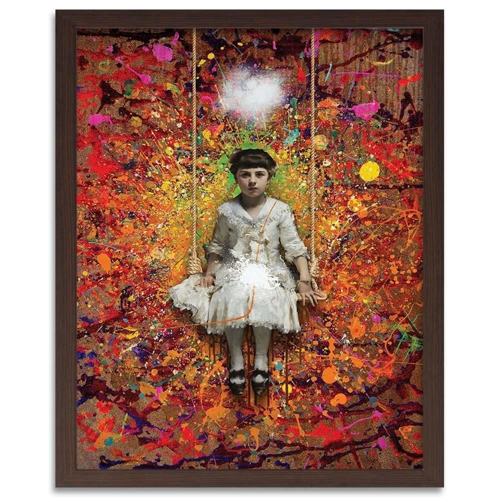 Glezna brūnā rāmī - The Swing Home Trends DECO