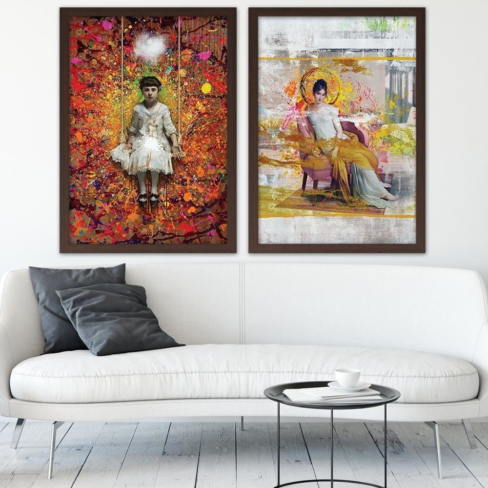 Glezna brūnā rāmī - The Swing Home Trends DECO