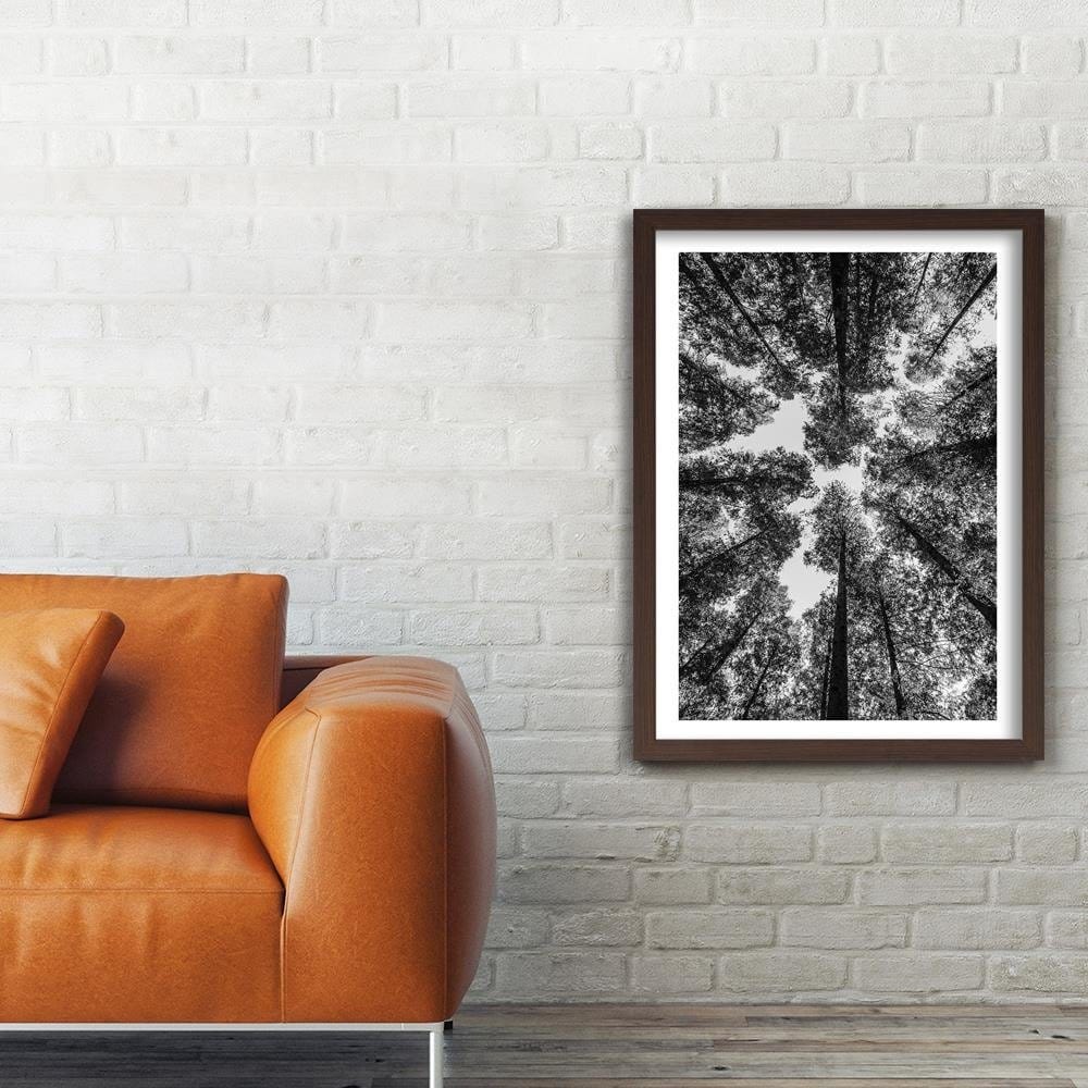 Glezna brūnā rāmī - The Treetops Home Trends DECO