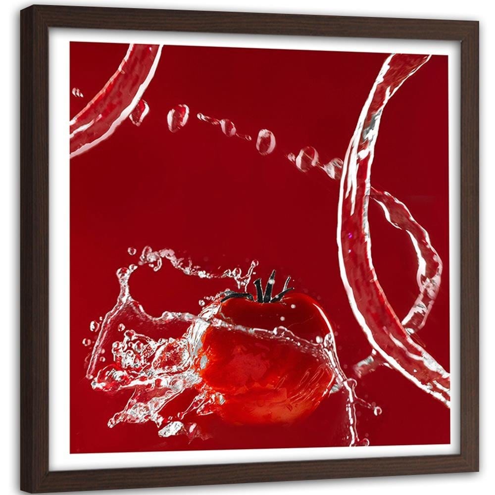 Glezna brūnā rāmī - Tomato In Water 2 Home Trends DECO