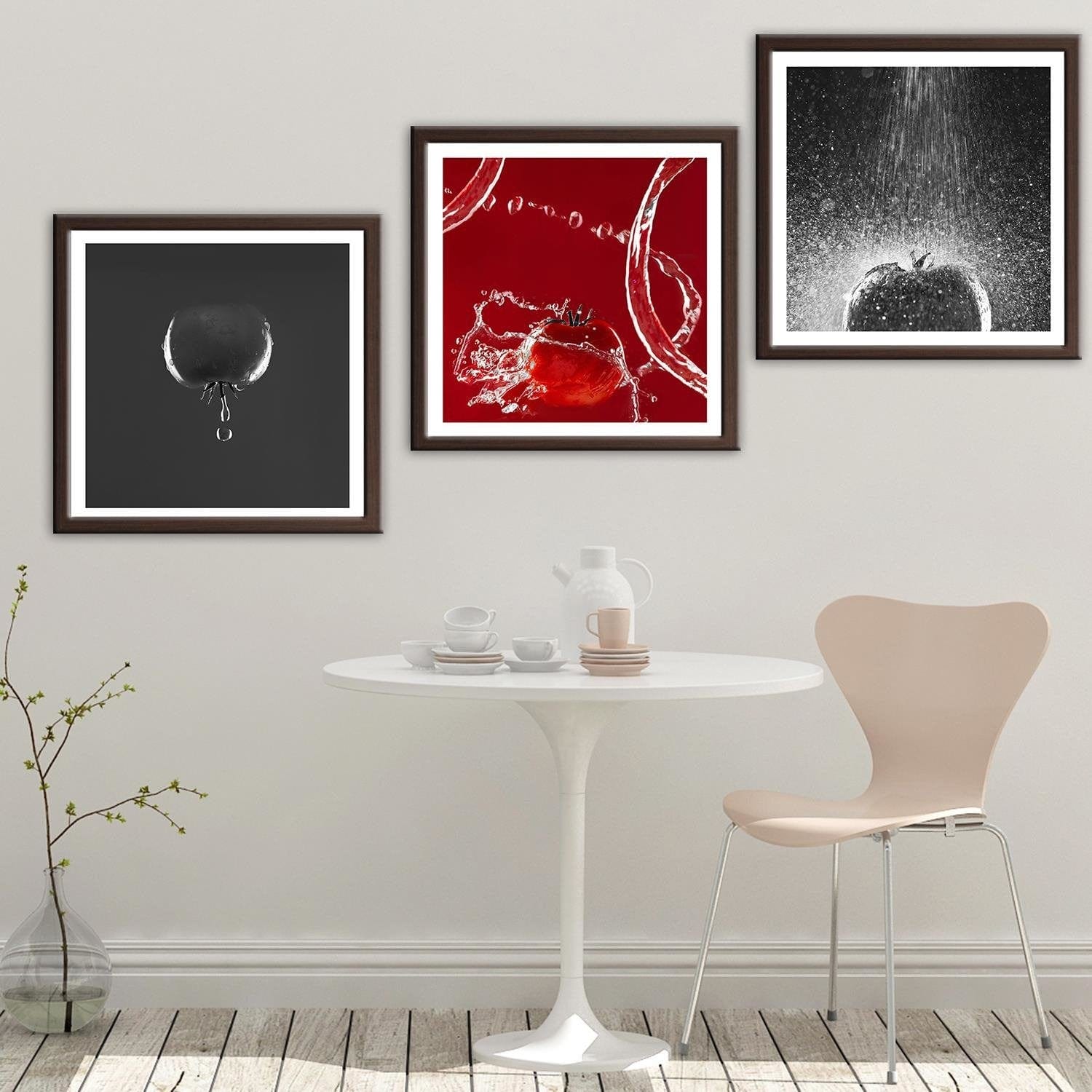 Glezna brūnā rāmī - Tomato In Water 2 Home Trends DECO