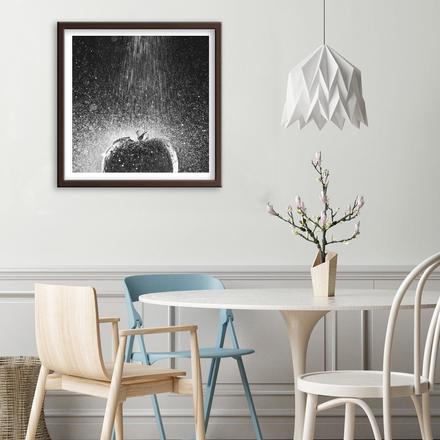 Glezna brūnā rāmī - Tomato In Water Stream Of 2 Home Trends DECO