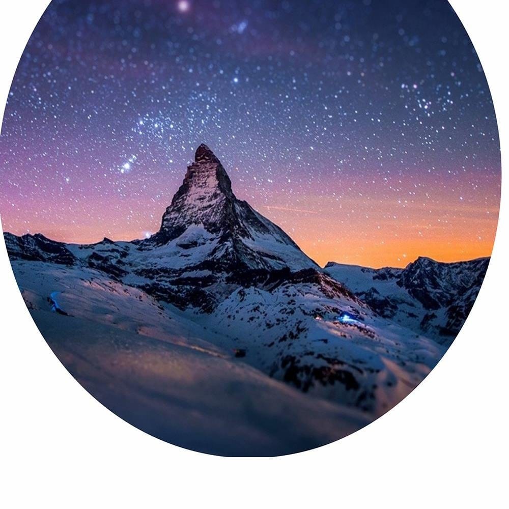 Glezna brūnā rāmī - Top And Starry Sky Home Trends DECO
