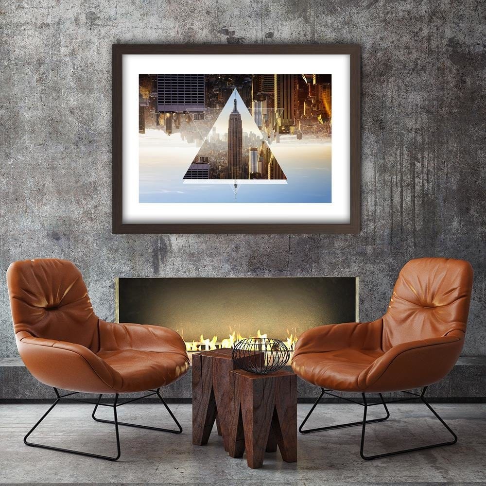 Glezna brūnā rāmī - Tower 1 In The Triangle Home Trends DECO