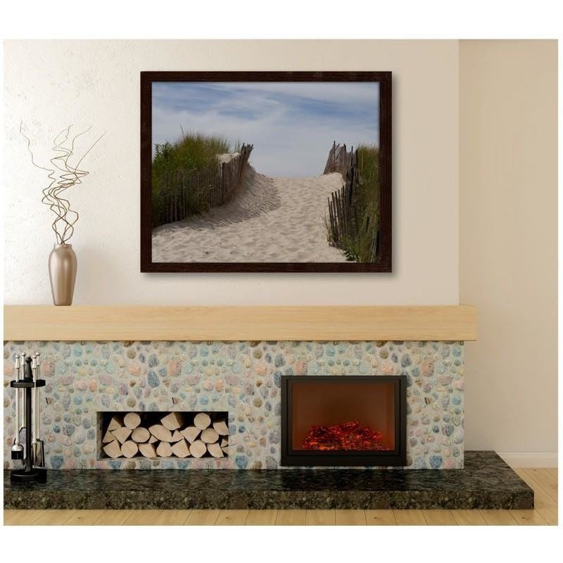 Glezna brūnā rāmī - Transition to sea 1 Home Trends DECO