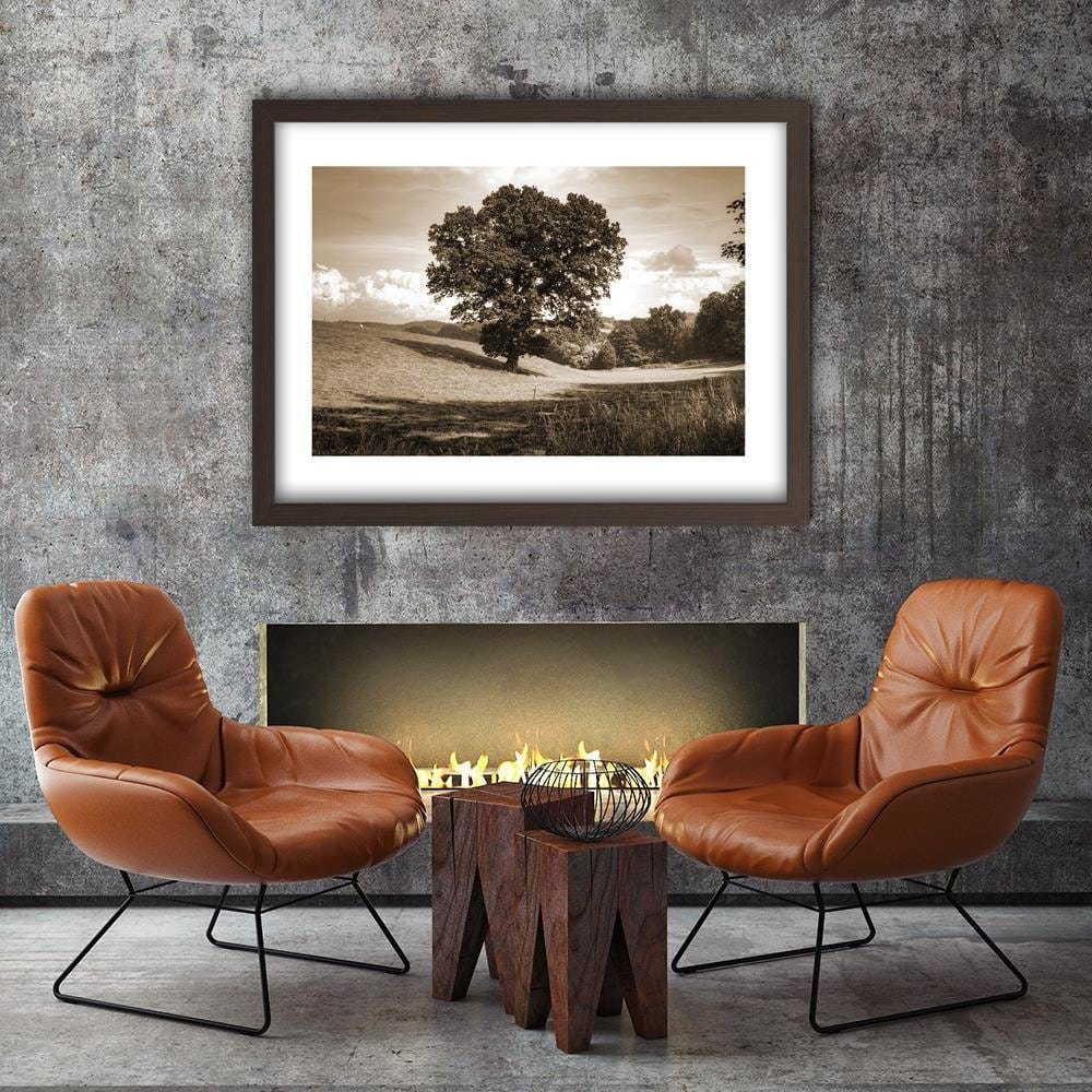 Glezna brūnā rāmī - Tree Clearing 1 Home Trends DECO