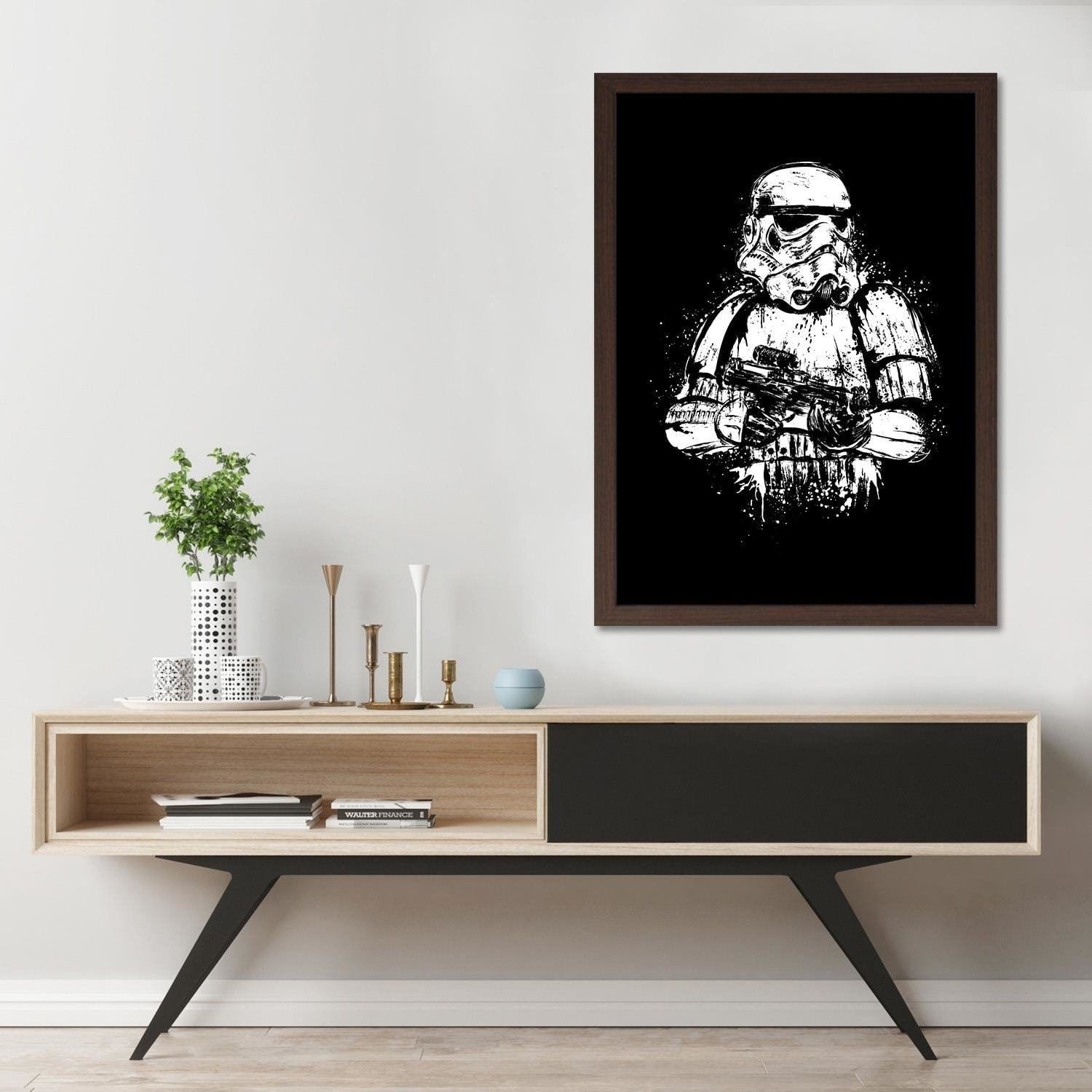 Glezna brūnā rāmī - Trooper Home Trends DECO