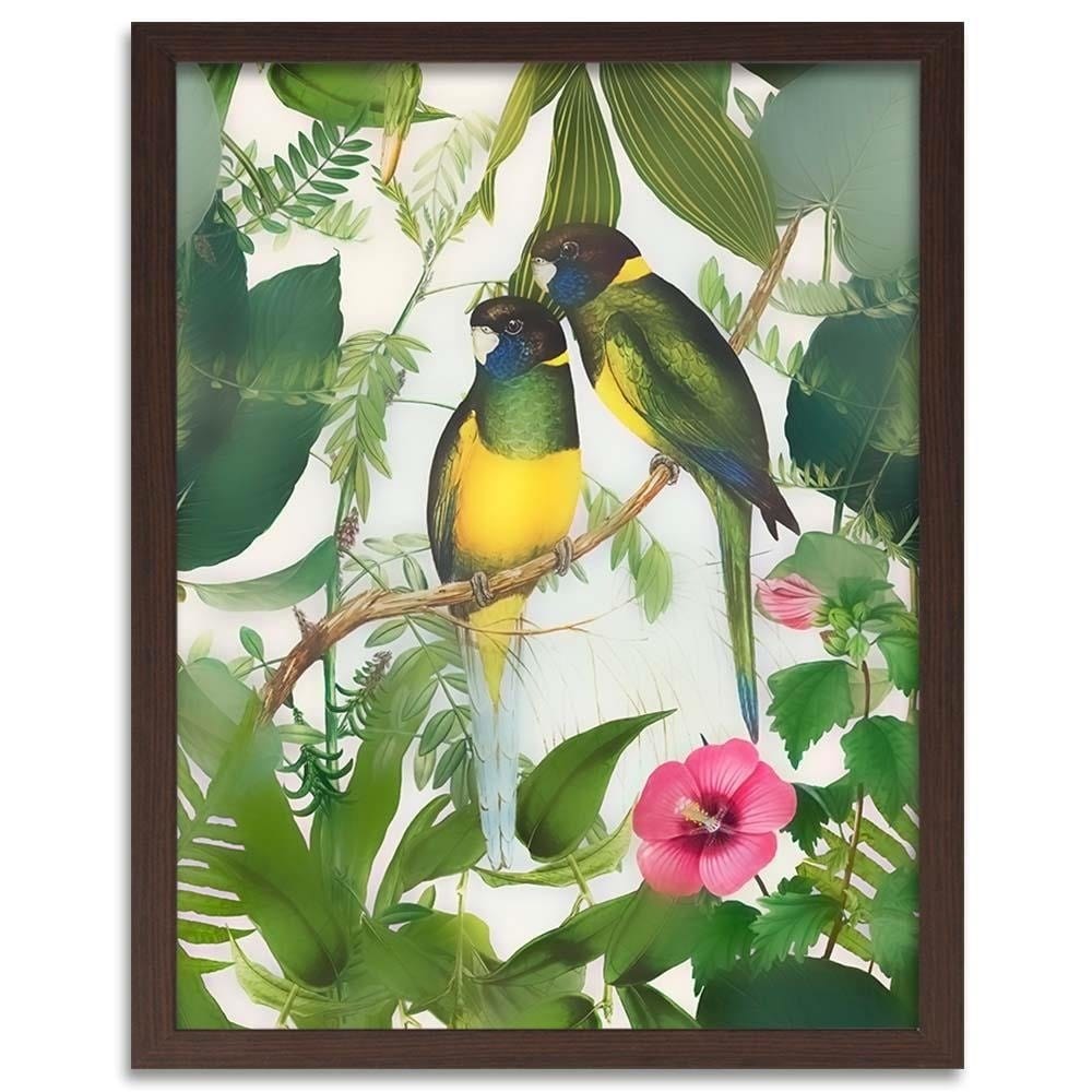 Glezna brūnā rāmī - Two Parrots Home Trends DECO