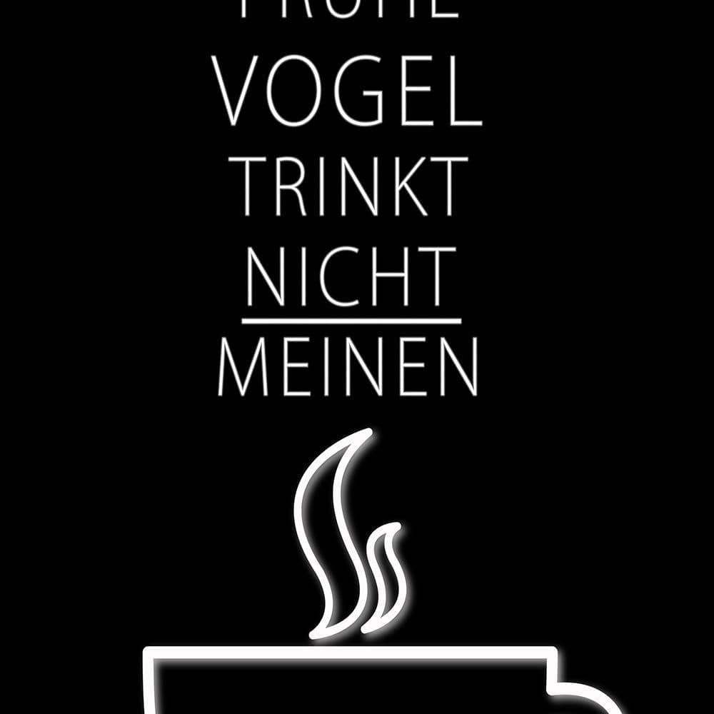 Glezna brūnā rāmī - Typography Coffee Home Trends DECO