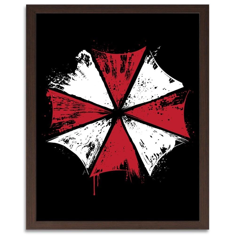 Glezna brūnā rāmī - Umbrella Corp Red Home Trends DECO