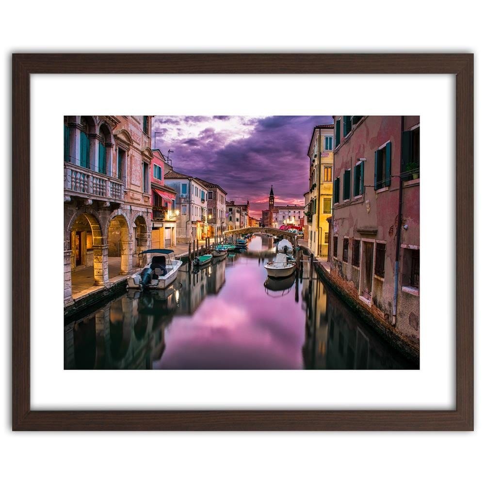 Glezna brūnā rāmī - Venetian Dawn Home Trends DECO