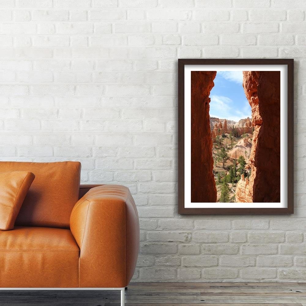 Glezna brūnā rāmī - View Of Rock Landscape Home Trends DECO