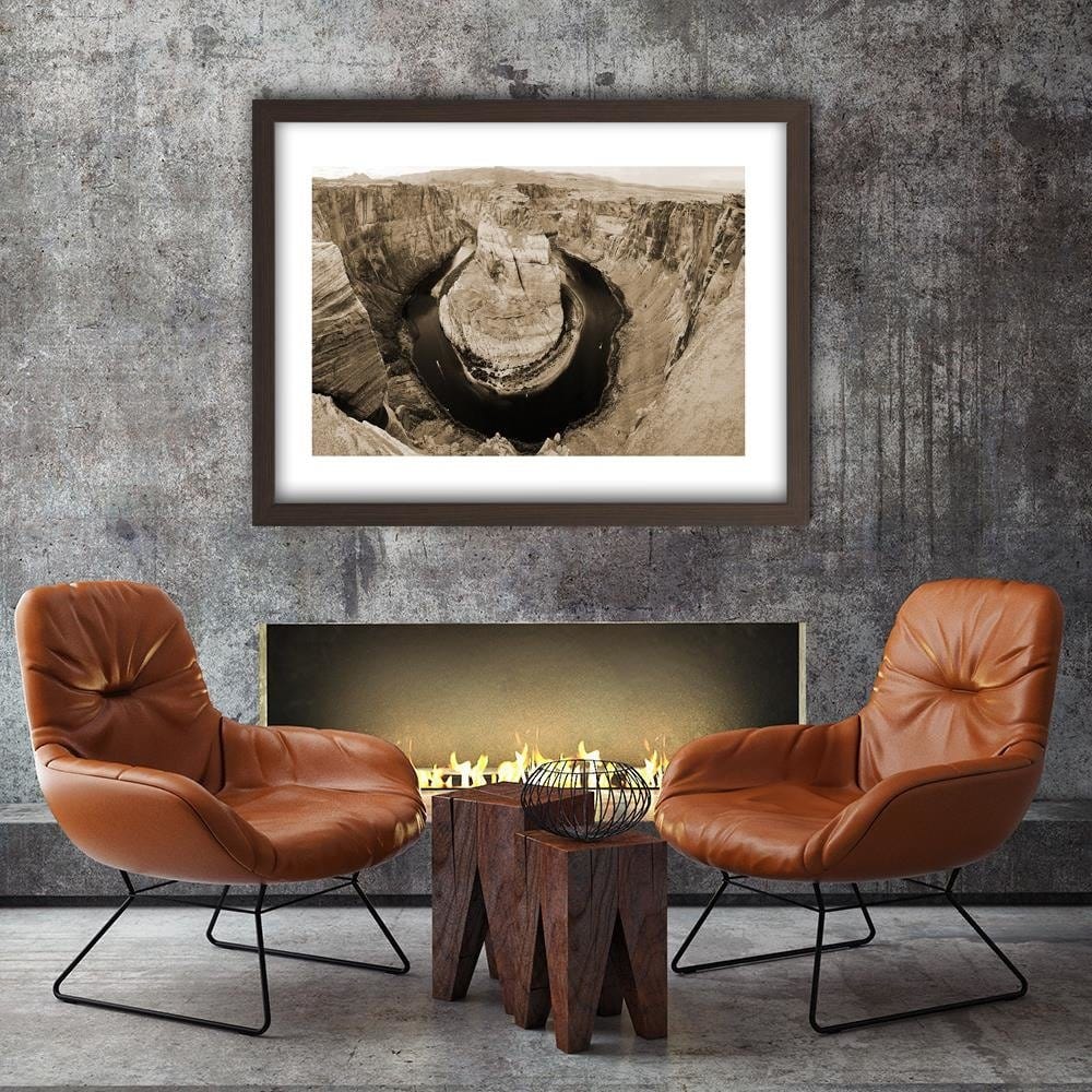 Glezna brūnā rāmī - View Of The Grand Canyon 1 Home Trends DECO