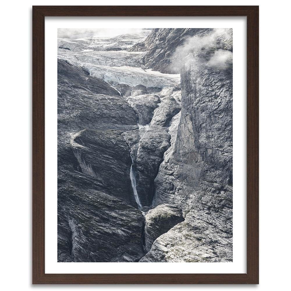 Glezna brūnā rāmī - View On Rocks Home Trends DECO