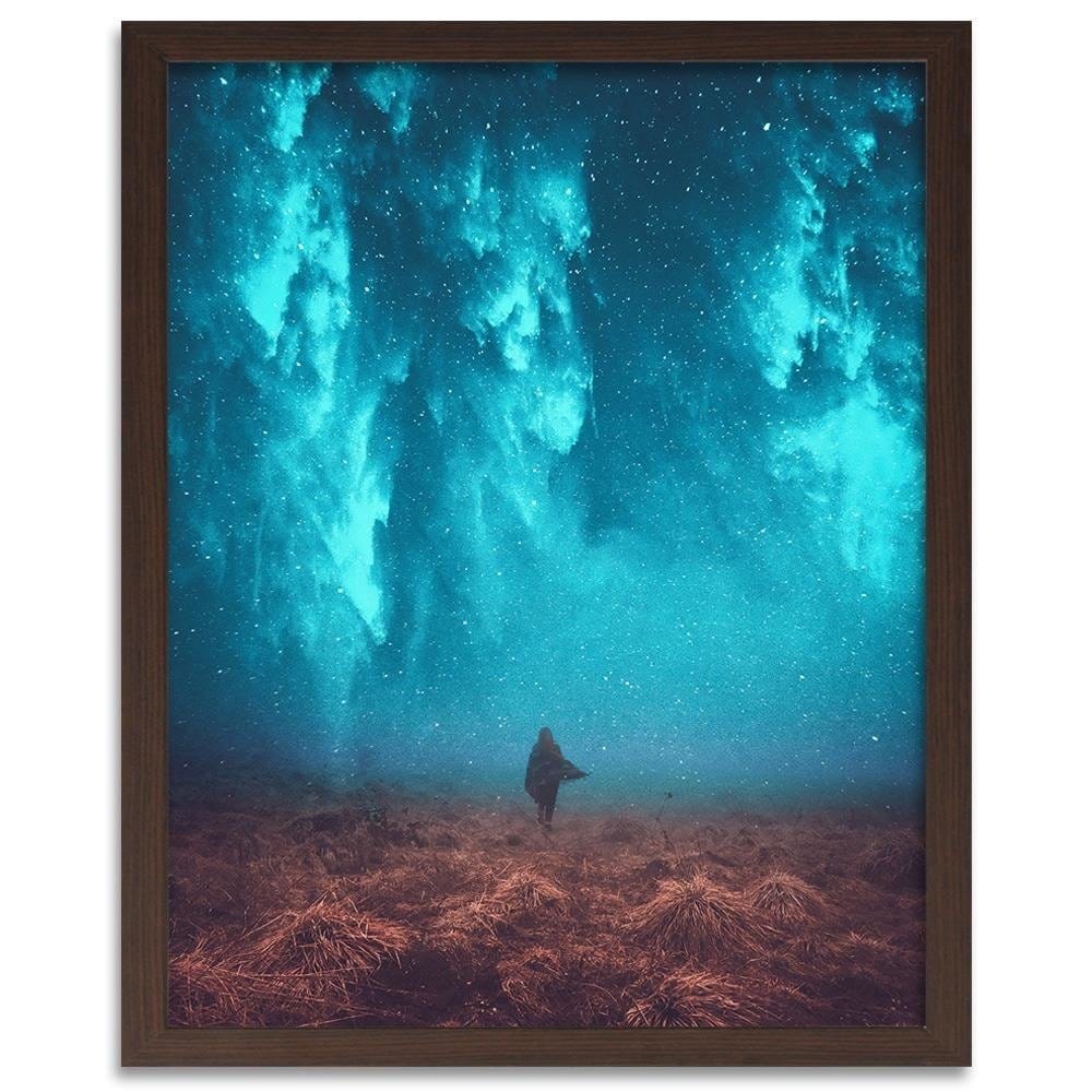 Glezna brūnā rāmī - Walk At Night Home Trends DECO
