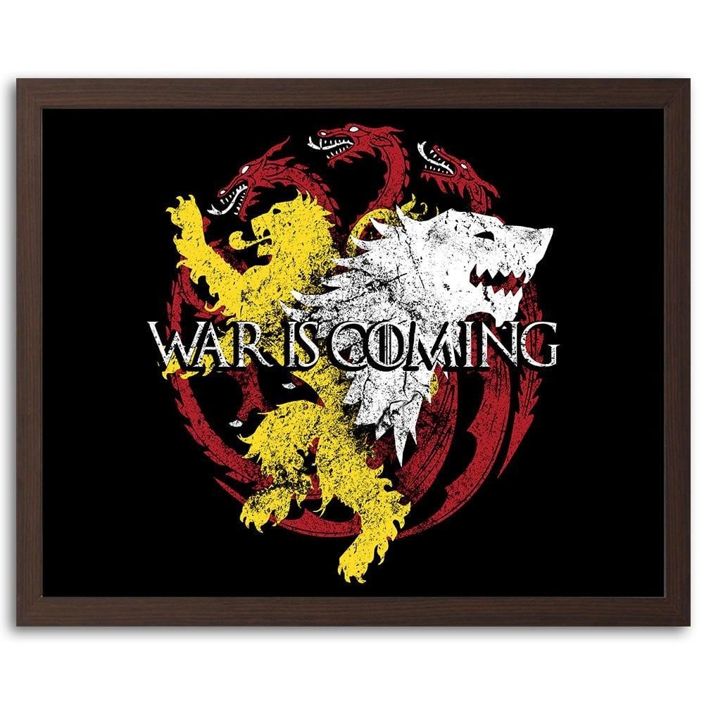 Glezna brūnā rāmī - War Is Coming Home Trends DECO