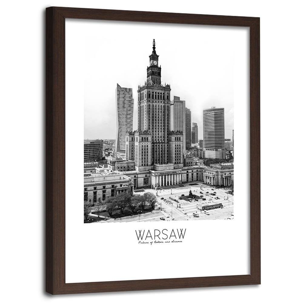 Glezna brūnā rāmī - Warsaw Palace Of Culture Home Trends DECO