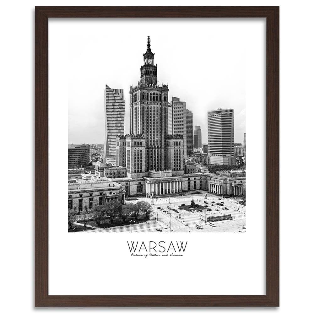 Glezna brūnā rāmī - Warsaw Palace Of Culture Home Trends DECO