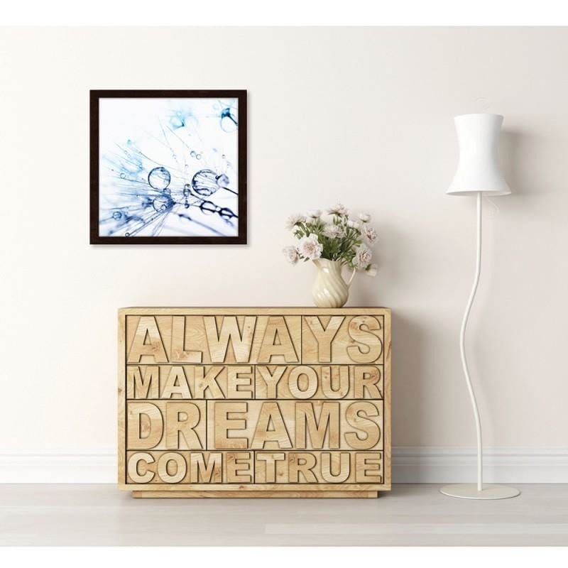 Glezna brūnā rāmī - Water droplets on the blower 2 Home Trends DECO