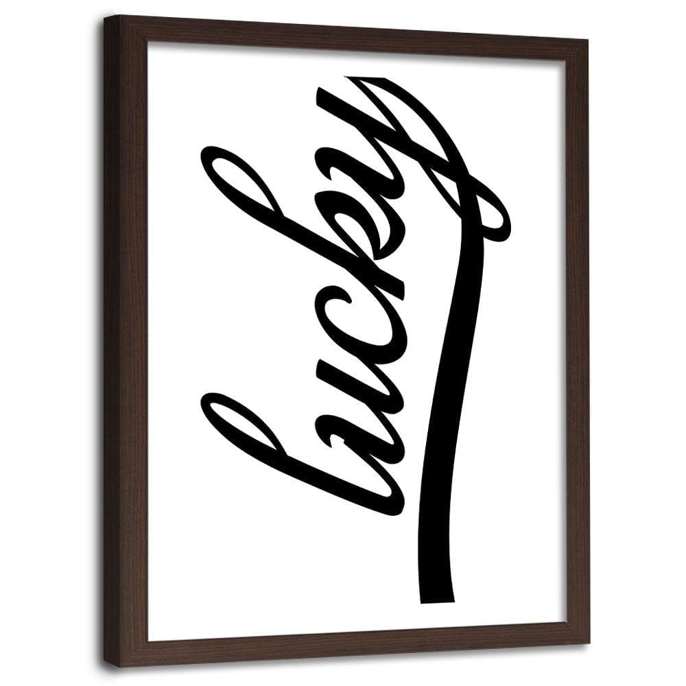Glezna brūnā rāmī - White Prosper Home Trends DECO