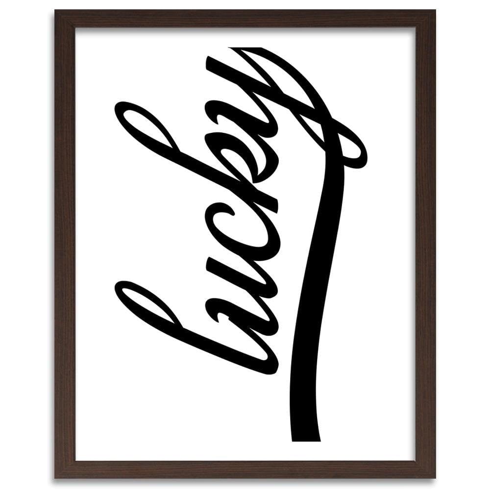 Glezna brūnā rāmī - White Prosper Home Trends DECO