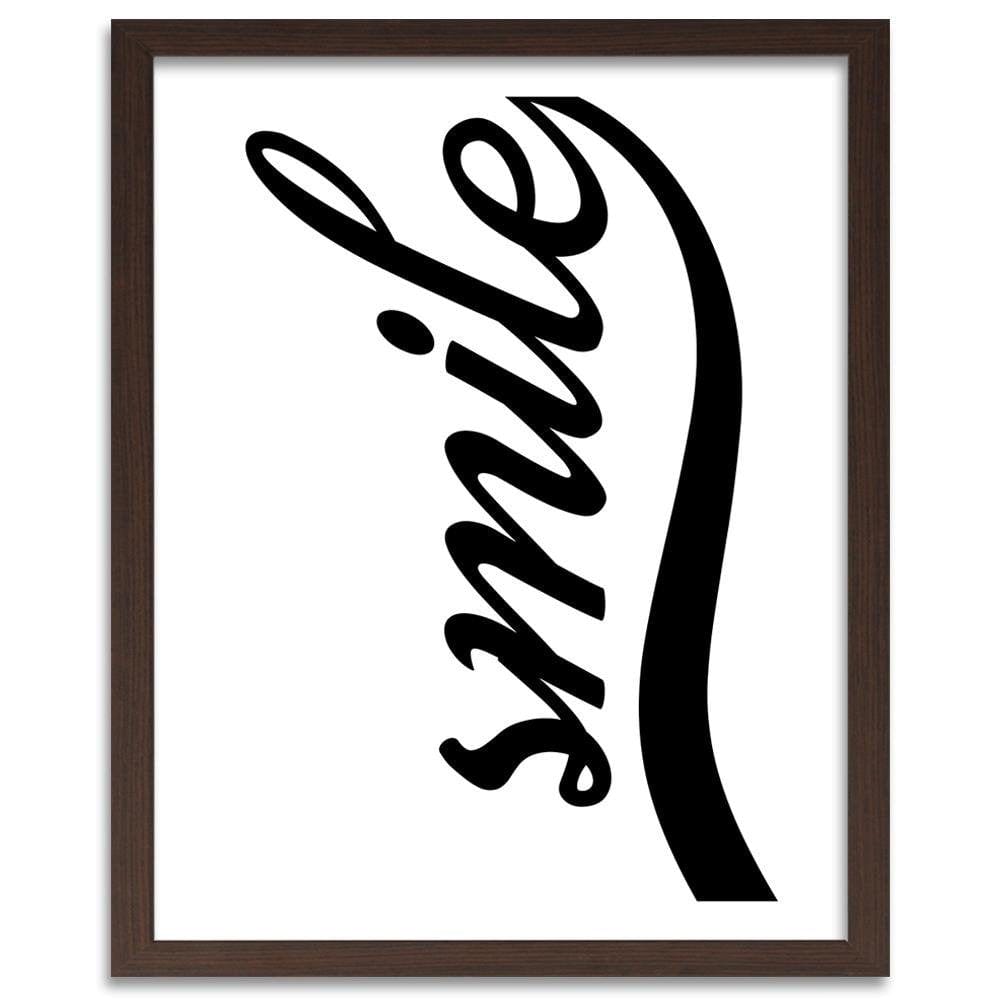 Glezna brūnā rāmī - White Smile Home Trends DECO