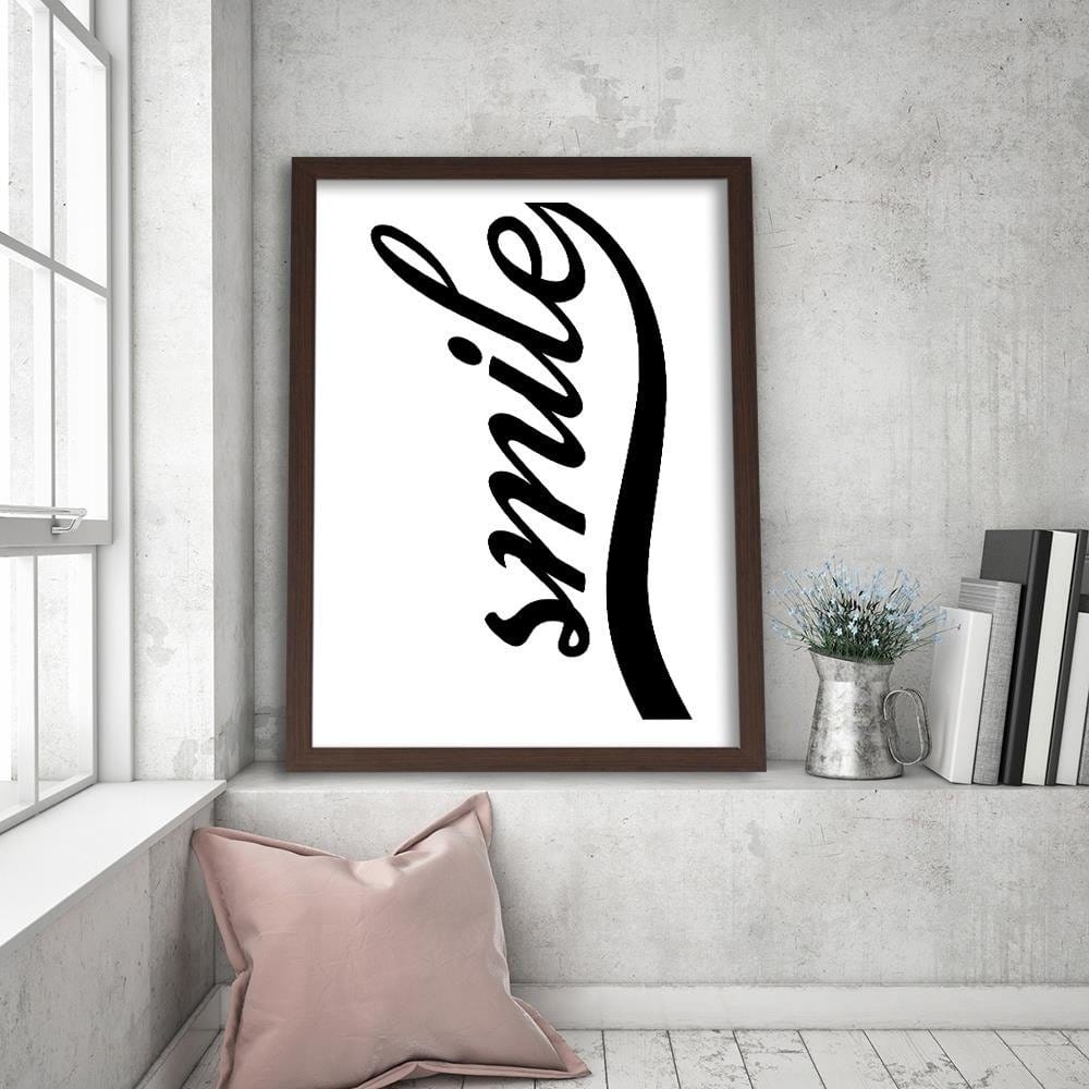 Glezna brūnā rāmī - White Smile Home Trends DECO
