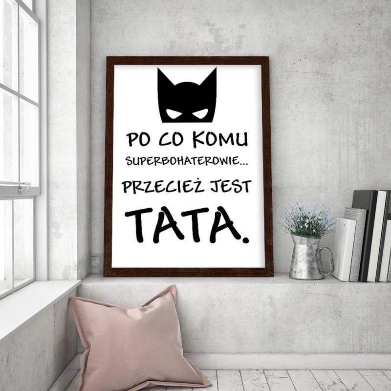 Glezna brūnā rāmī - Why would anyone want superheroes Home Trends DECO