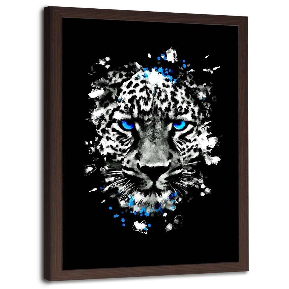 Glezna brūnā rāmī - Wild Leopard Home Trends DECO