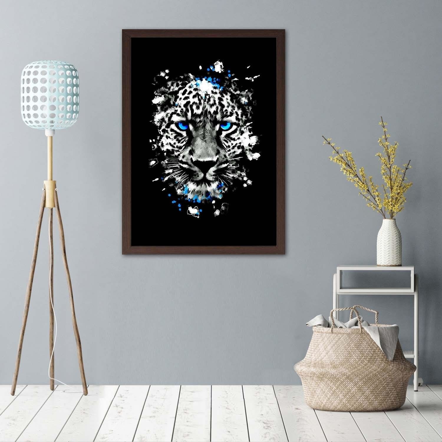 Glezna brūnā rāmī - Wild Leopard Home Trends DECO