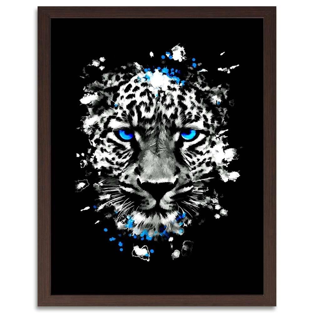 Glezna brūnā rāmī - Wild Leopard Home Trends DECO