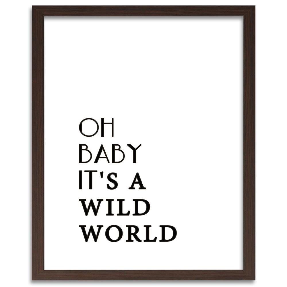 Glezna brūnā rāmī - Wild World Home Trends DECO