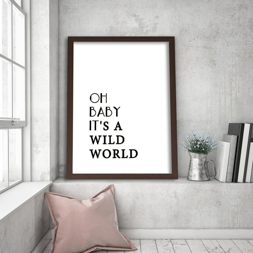 Glezna brūnā rāmī - Wild World Home Trends DECO