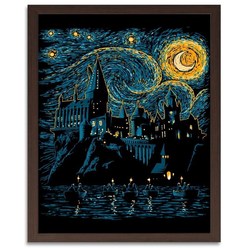 Glezna brūnā rāmī - Wizard School Home Trends DECO